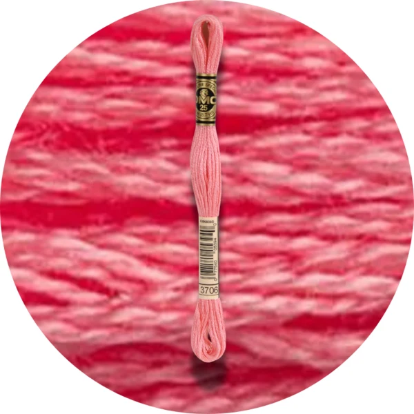 DMC Mouliné Spécial 25 Broderigarn, Ensfarvet, Røde/Gule/Orange nuancer